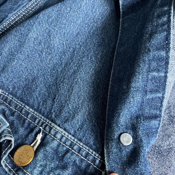 Vintage Carhartt Denim Work Jacket 80’s Chore Coat Size L 8C USA Union Made - Picture 8 of 10